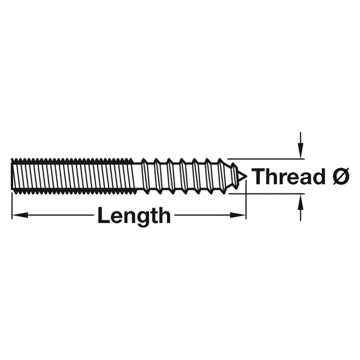 WOOD/METAL DOWEL ST DM08x60 x100 - Image 2