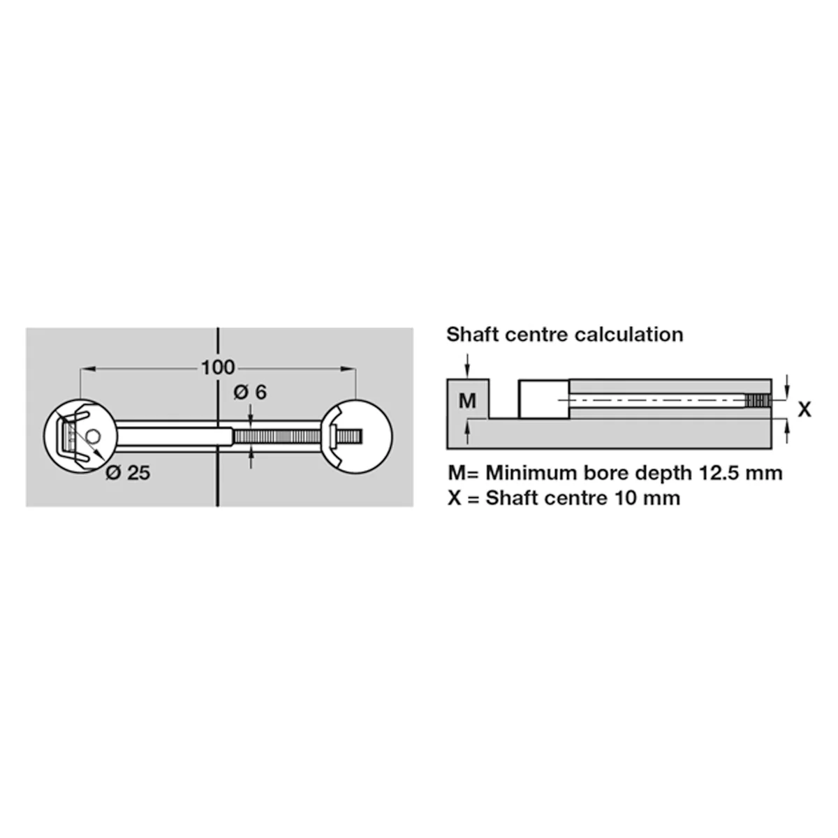 ZIPBOLT WORKTOP CONNECTOR 100 ZP - Image 2