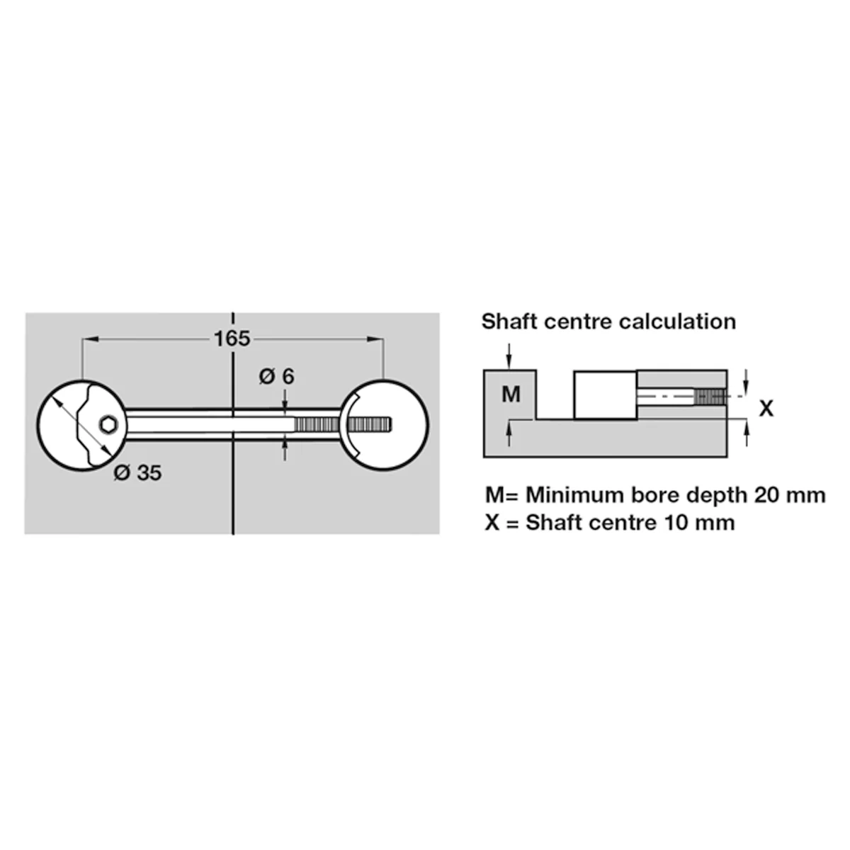 ZIPBOLT WORKTOP CONNECTOR 165 ZP - Image 2